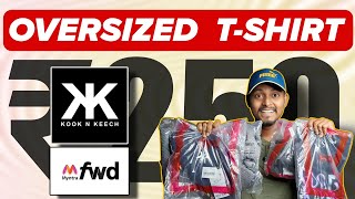 Branded Oversized TShirt for Men under ₹250 myntra  Kook n Keech Tshirts Quality amp Review [upl. by Evangelia]