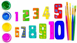 Lets Draw and Color Numbers  Learn Counting 110  Preschool Learning Video for Kids amp Toddlers [upl. by Wettam815]