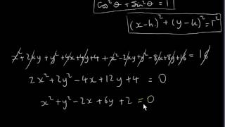 Parametric Equations of a Circle  Examples [upl. by Elodia77]