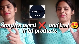 Smytten trial pack under Rs 300 maine kya li or kya free mila smytten smyttentrialproducts [upl. by Etirugram]