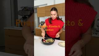 Pırasalı Risotto amp Somon food tarif mealprep howto cooking [upl. by Adnilrem129]