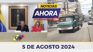 Noticias Ahora Mediodía en Vivo 🔴 Lunes 5 de Agosto de 2024  Venezuela [upl. by Nattirb793]