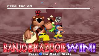 Smash Remix 150  All Banjo amp Kazooie Victory Poses [upl. by Illom291]