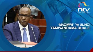 Aden Duale alijipata kizimbani kwa utendakazi alipokuwa waziri wa ulinzi karibu miaka miwili [upl. by Airbma]