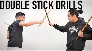 FILIPINO MARTIAL ARTS DOUBLE STICK DRILLS  TECHNIQUE TUESDAY [upl. by Serena20]