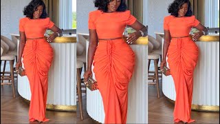 How to sew this stylish ruched skirt with a tank top [upl. by Armelda]