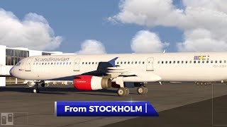 Aerofly fs global mobile Scandinavian A321aeroflyglobal takeoff aviation [upl. by Adine855]