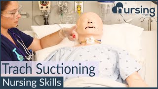 Tracheostomy Suctioning Nursing Skills [upl. by Nnylhsa389]