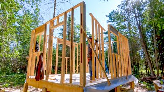 Milling Treetops for TinyCabin Framing 98 [upl. by Lindy]