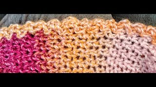 2 Peg Frilly Border for Blankets Loom Knit [upl. by Yerrot338]