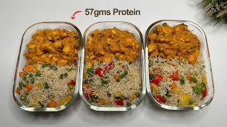 Easy High Protein Meal Prep in 25mins  57gms Protein [upl. by Prosser]