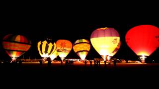 Renmark Hot Air Balloon Festival 11 June 2011  Night Glow [upl. by Pironi]