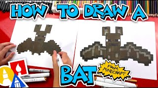 How To Draw A Minecraft Bat [upl. by Rebeh]