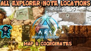 ALL Explorer Note Locations for The Island Ark Survival Ascended [upl. by Adieno882]