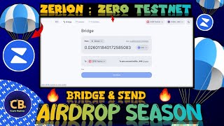 Zerion  ZERϴ Network Testnet LIVE  Bridge amp Send task [upl. by Raseta810]