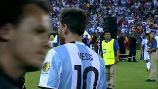 Lionel Messi emotional after heartbreaking loss in Copa America final  FOX SOCCER [upl. by Nivi34]