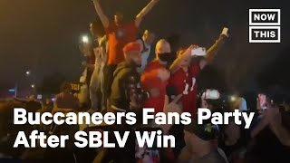 Fans Celebrate Tampa Bay Buccaneers Super Bowl LV Victory [upl. by Greyso852]