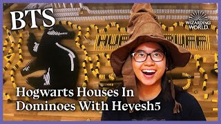 BTS Harry Potter Hogwarts Houses in Dominoes ft Sorting Hat [upl. by Annnora]