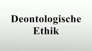 Deontologische Ethik [upl. by Lienad]