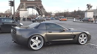 Russian Custom C5 Corvette in Paris [upl. by Llertak762]