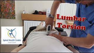 Chiropractic Activator Adjustment for Lumbar Torsion [upl. by Janicki290]