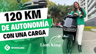 La MOTO ELÉCTRICA de batería de LITIO de 8 AÑOS DE VIDA ÚTIL y ¡120 km de AUTONOMÍA  LION KING [upl. by Leasia]