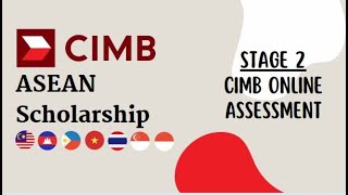 Stage 2 CIMB ASEAN Scholarship Online Assessment  Cognify Games [upl. by Ecirtemed]