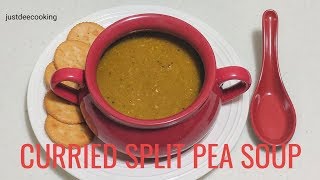 Split Pea Soup Recipe  Curried Split Pea Soup [upl. by Anival145]