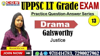 Galsworthy  Justice  Practice Questions and Answers  English Literature Ruchi Mam [upl. by Terryn]