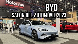 BYD en el Salón del Automóvil 2023 novedades descuentos y más 4K [upl. by Nacnud]