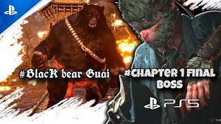 Black Bear Guai – The Mighty Final Boss of Chapter 1  Black Myth Wukong [upl. by Drislane]