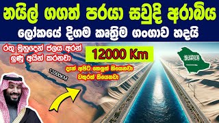 සවුදි අරාබිය ලෝකයේ දිගම කෘත්‍රිම ගංගාව හදයි  නයිල් ගගටත් වඩා දිගයි Worlds largest artificial river [upl. by Hamann]