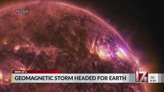 Geomagnetic storm to impact Earth Thursday [upl. by Hanny726]