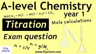 Titration calculations Alevel chemistry mean titre moles and how to reduce  uncertainty [upl. by Arimaj581]