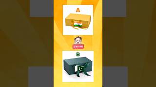 Pick one gift box 🎁  India or Pakistan  Part42 gift giftbox india pakistan reaction shorts [upl. by Nalyak52]