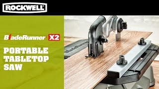 Rockwell BladeRunner X2 Portable Tabletop Saw [upl. by Oregolac]