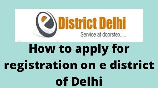 eDistrict Delhi Registration 2020  How To Apply Online  Electrical License  Letsdoitashish [upl. by Eillen448]