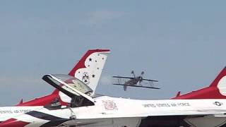 Shocking footage of biplane crash at Travis Airshow [upl. by Faye]