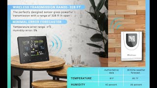 2020 Top rated weather station Wittime 2077 weather station [upl. by Diad]