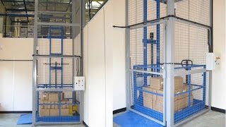 Mezzanine Goods Lift Installation Manual Handling Solutions MHSCOM Ltd Tel 01553 811977 [upl. by Kean]