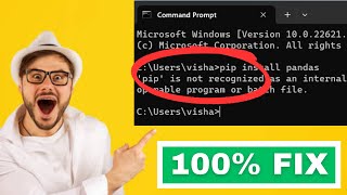PIP is not recognized as an internal or external command SOLVED [upl. by Phyllida]