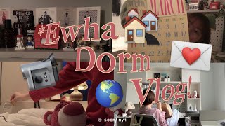 📹 EWHA DORM VLOG 🏘 이화여대 기숙사 3년차의 입사 및 개강 적응 브이로그 💌🌎 이화여대 한우리집 𓋼𓍊 [upl. by Letisha]