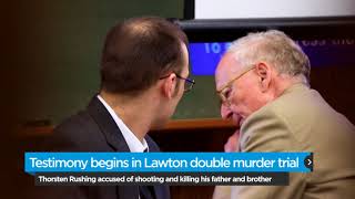 Testimony begins in Lawton double murder trial 20160606 [upl. by Assirralc]