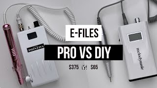 Electric Nail Files PRO VS DIY EFiles  Reviews amp Unboxing [upl. by Eitsud]