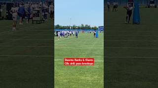 Deonte Banks Isaiah Simmons Adoree Jackson amp newyorkgiants CBs drill pass breakups giants [upl. by Boar493]