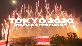 Tokyo 2020 Olympics Opening Ceremony  Drone display  Fireworks [upl. by Adnoek]