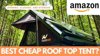 Naturnest Roof Top Tent How It Opens How Long It Takes To Close How Much Bedding Can It Hold [upl. by Ahsaekal751]