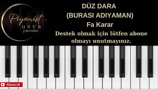 DÜZ DARA  BURASI ADIYAMAN  FA KARAR  ALTYAPI  cover altyapı karaoke türkü adıyaman [upl. by Aisek]