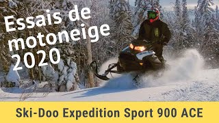 Capsules Motoneigesca  Essai de lExpedition Sport 900 ACE 2020 de SkiDoo [upl. by Kandy232]