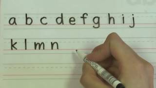 Write the Alphabet  English Handwriting for Kids [upl. by Longo]